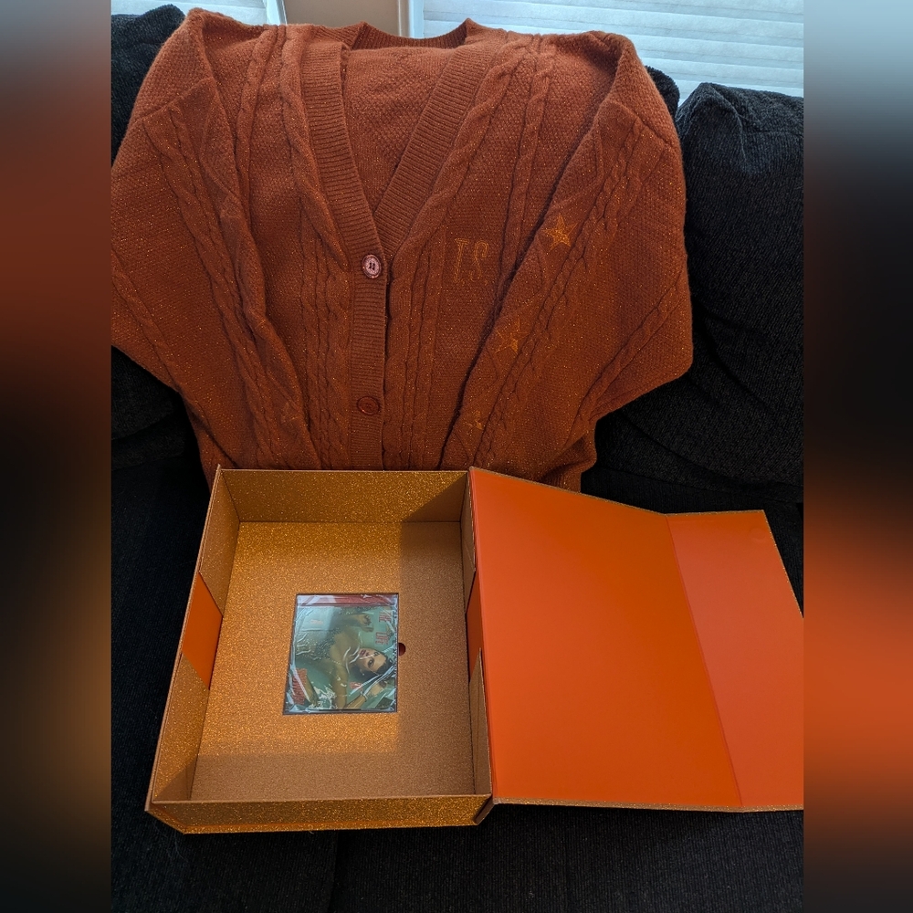 Taylor Swift Copper Knit Cardigan